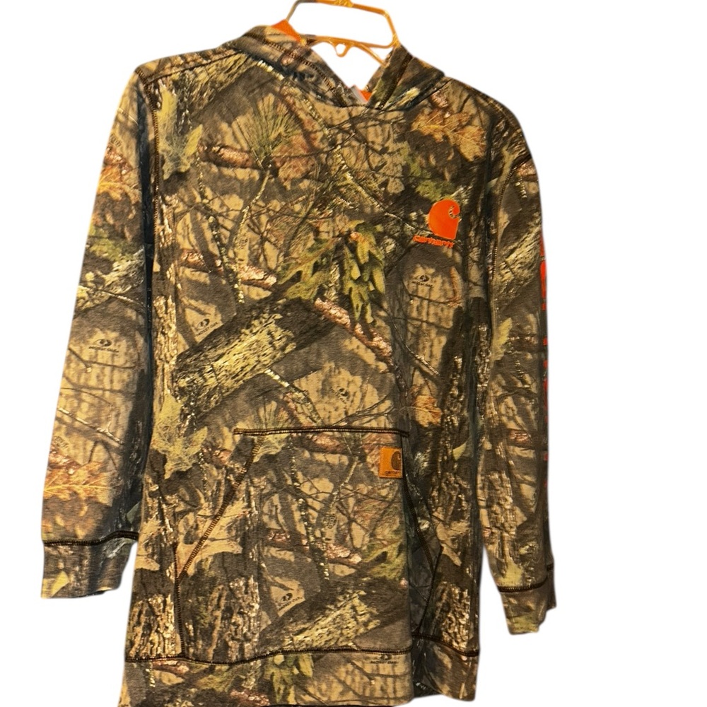 Kids youth carhartt realtree camo hoody hoodie 14/16 Large